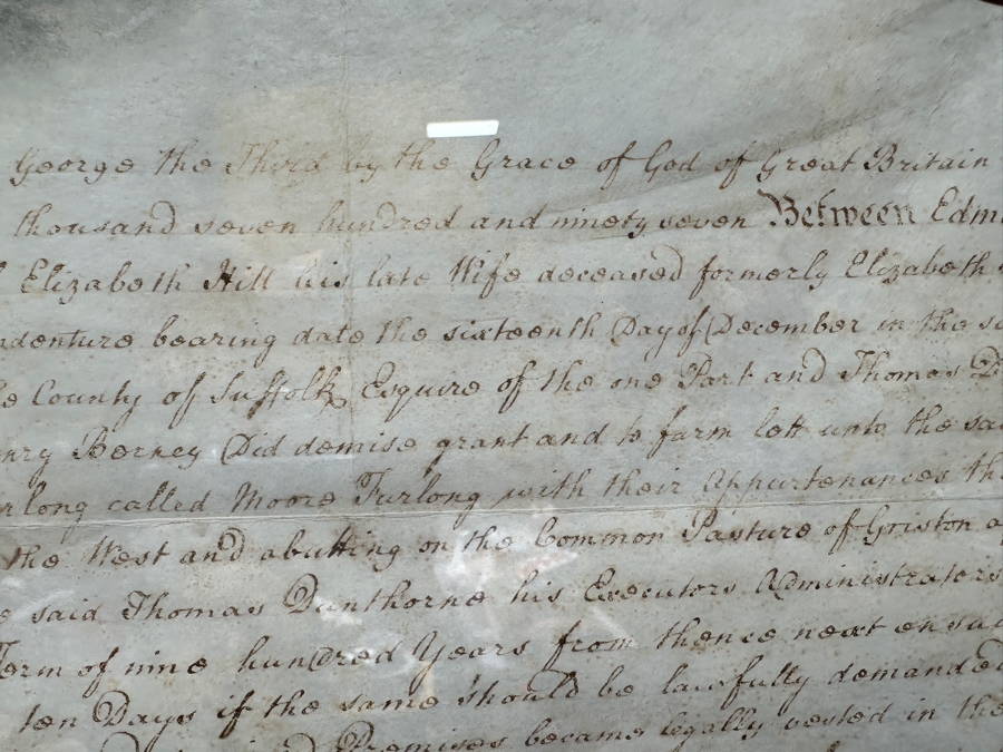 Just Added - Antique 1797 English George III Reign Indenture Framed 40 X 33.5 [Photo 9]