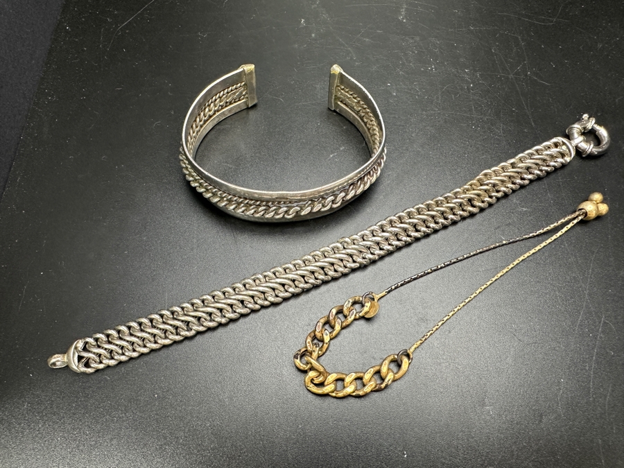 Just Added - Sterling Silver / Bedouin Silver Bracelets 53.4g [Photo 5]