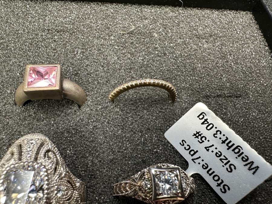 Just Added - (9) Sterling Silver Rings 44.1g [Photo 14]