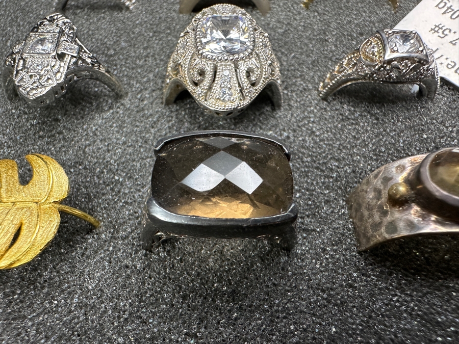 Just Added - (9) Sterling Silver Rings 44.1g [Photo 9]