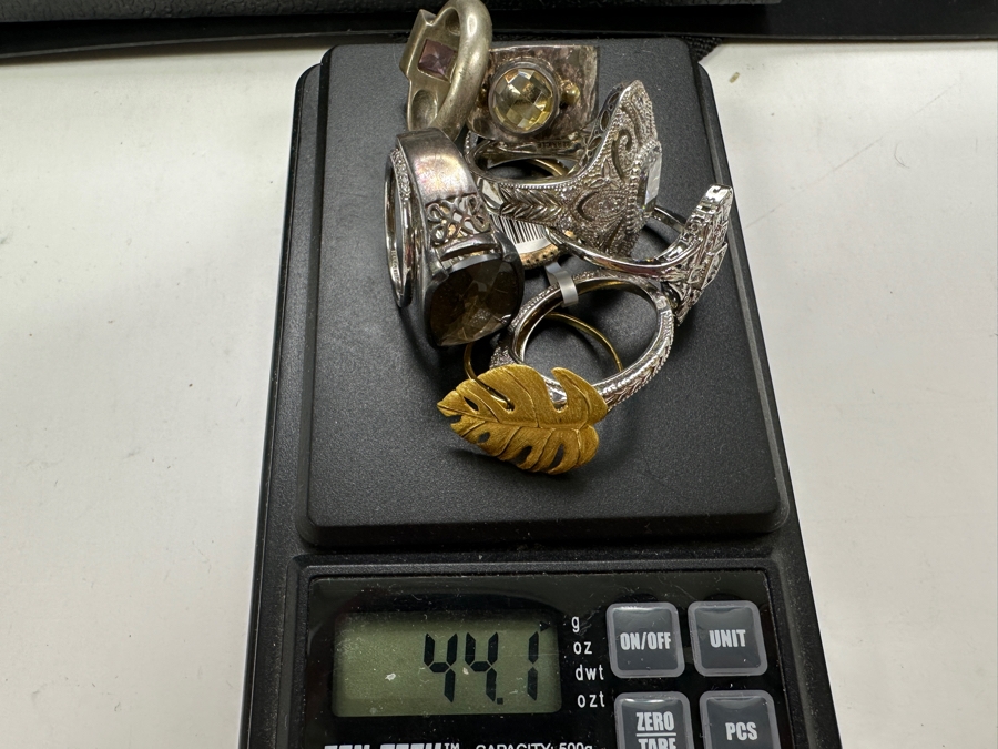 Just Added - (9) Sterling Silver Rings 44.1g [Photo 16]