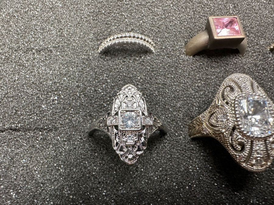 Just Added - (9) Sterling Silver Rings 44.1g [Photo 6]