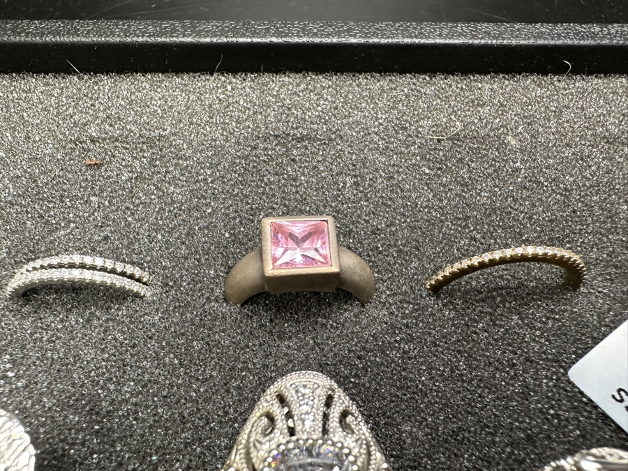 Just Added - (9) Sterling Silver Rings 44.1g [Photo 8]