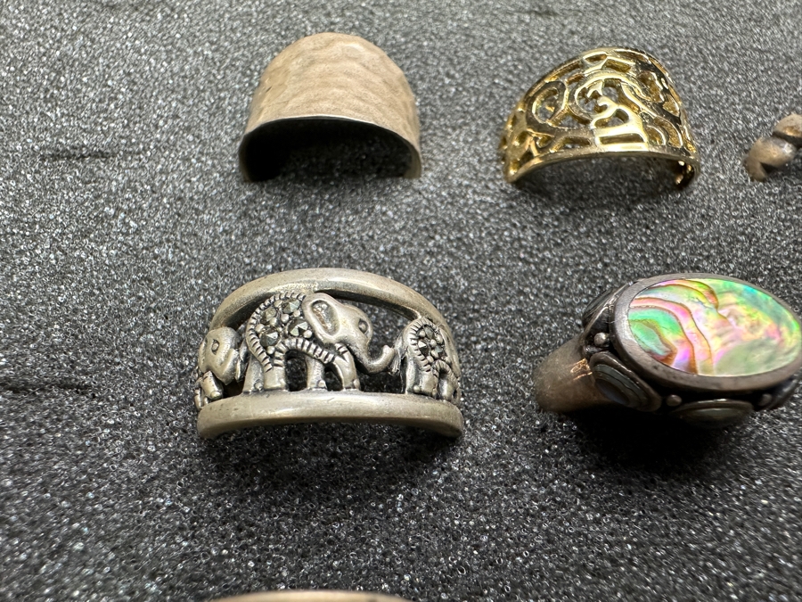 Just Added - (9) Sterling Silver Rings 53g [Photo 5]