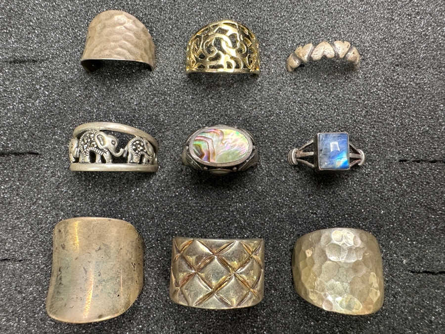 Just Added - (9) Sterling Silver Rings 53g [Photo 3]