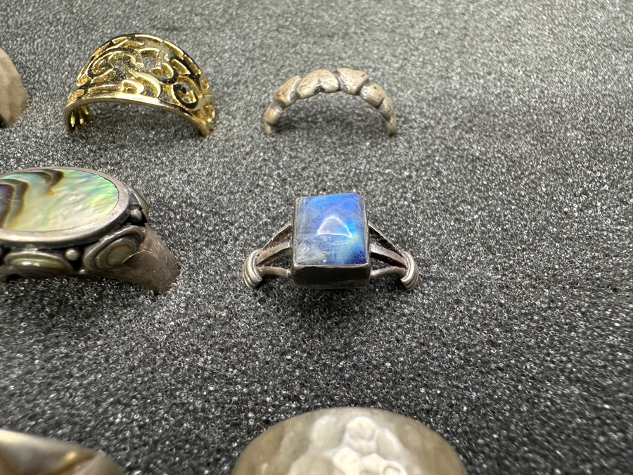 Just Added - (9) Sterling Silver Rings 53g [Photo 8]