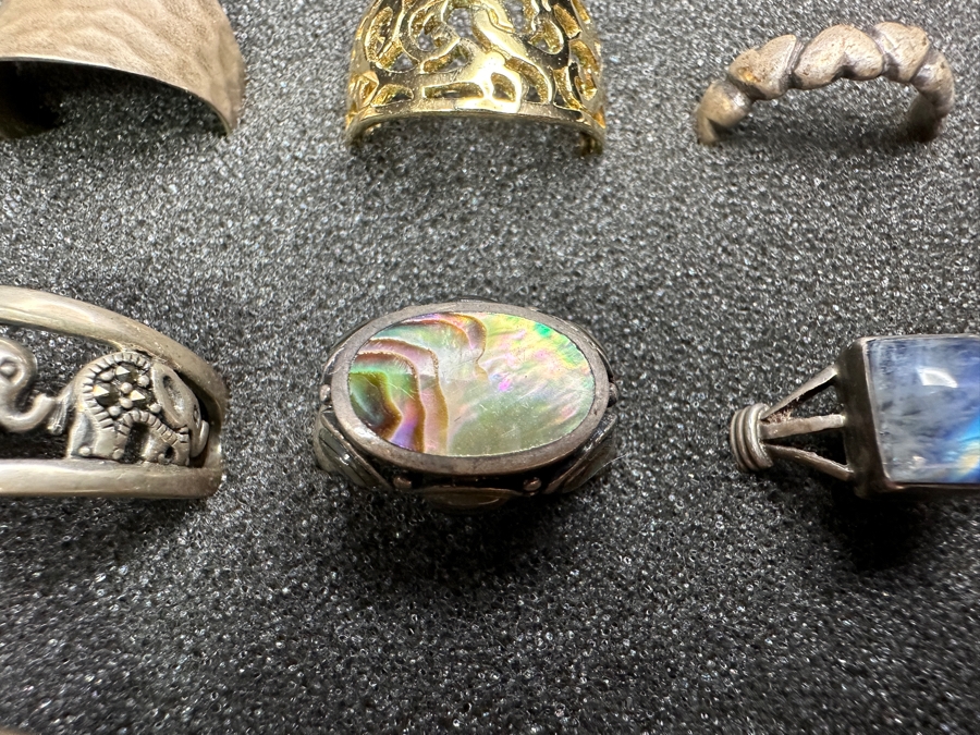 Just Added - (9) Sterling Silver Rings 53g [Photo 4]