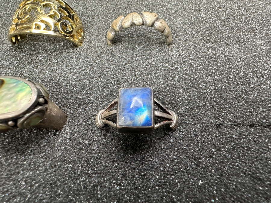 Just Added - (9) Sterling Silver Rings 53g [Photo 7]