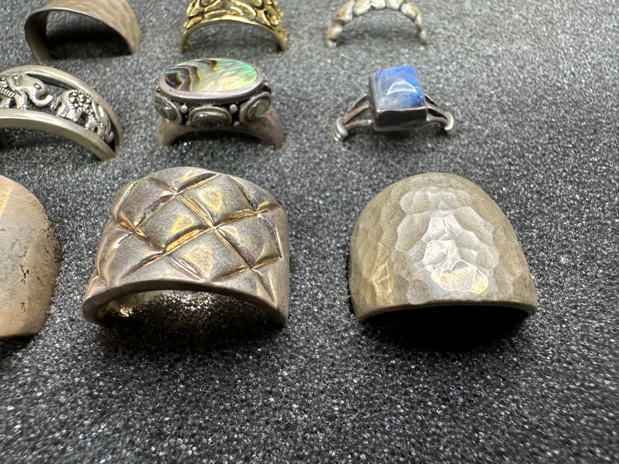 Just Added - (9) Sterling Silver Rings 53g [Photo 9]