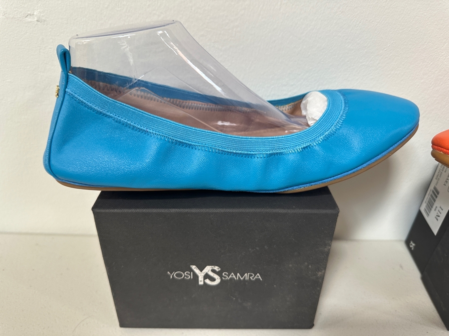 Just Added - Two New Pairs Of Yosi Samra Ultra Comfortable Women’s Foldable Ballet Flat Shoes Size 11 [Photo 4]