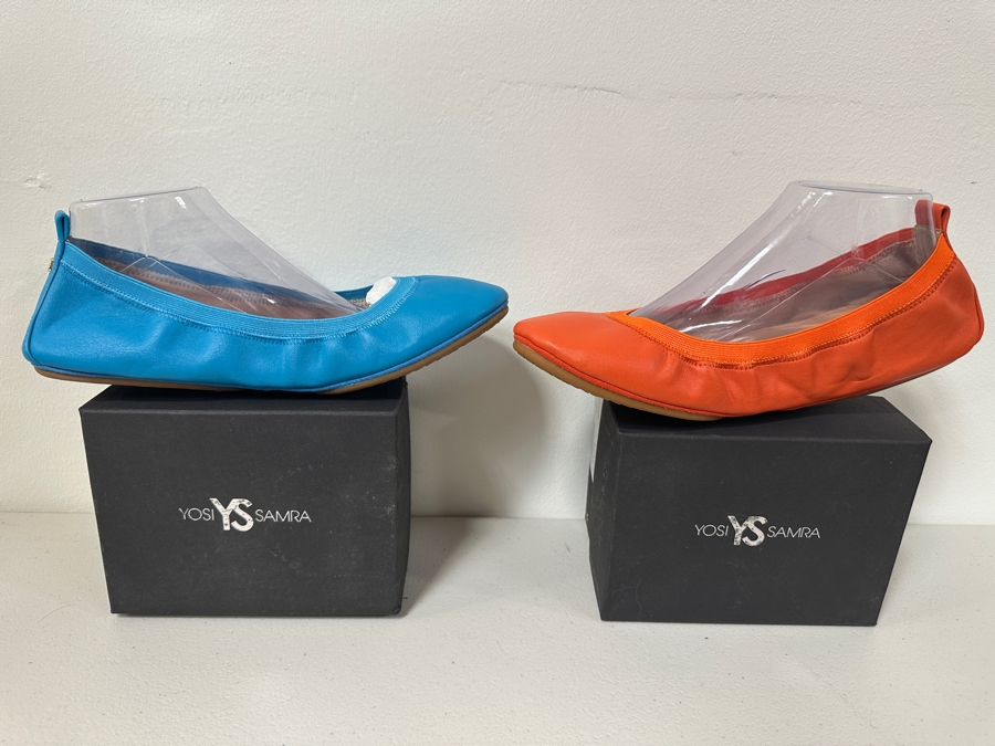 Just Added - Two New Pairs Of Yosi Samra Ultra Comfortable Women’s Foldable Ballet Flat Shoes Size 11 [Photo 2]