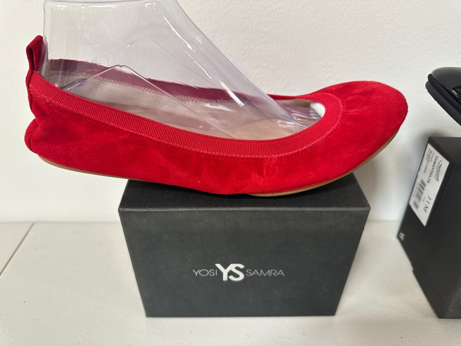 Just Added - Two New Pairs Of Yosi Samra Ultra Comfortable Women’s Foldable Ballet Flat Shoes Size 11 [Photo 4]