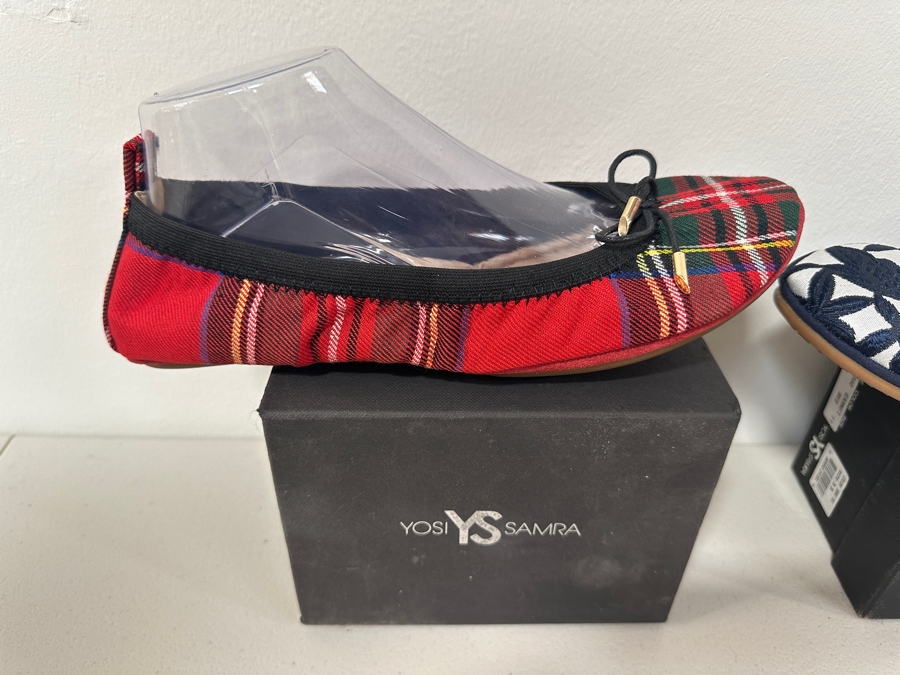 Just Added - Two New Pairs Of Yosi Samra Ultra Comfortable Women’s Foldable Ballet Flat Shoes Size 11 [Photo 3]