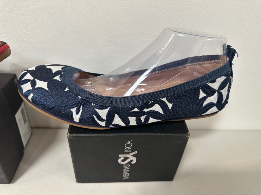 Just Added - Two New Pairs Of Yosi Samra Ultra Comfortable Women’s Foldable Ballet Flat Shoes Size 11 [Photo 4]