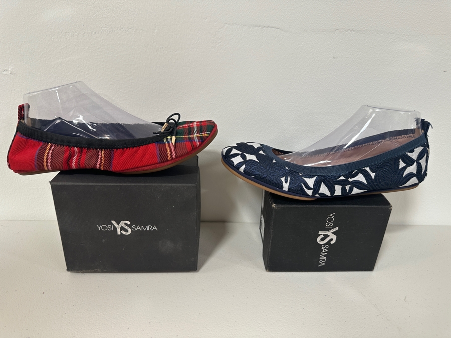 Just Added - Two New Pairs Of Yosi Samra Ultra Comfortable Women’s Foldable Ballet Flat Shoes Size 11 [Photo 2]