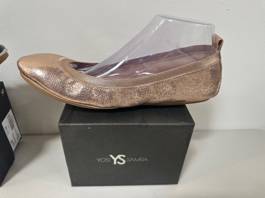 Just Added - Two New Pairs Of Yosi Samra Ultra Comfortable Women’s Foldable Ballet Flat Shoes Size 11 [Photo 4]