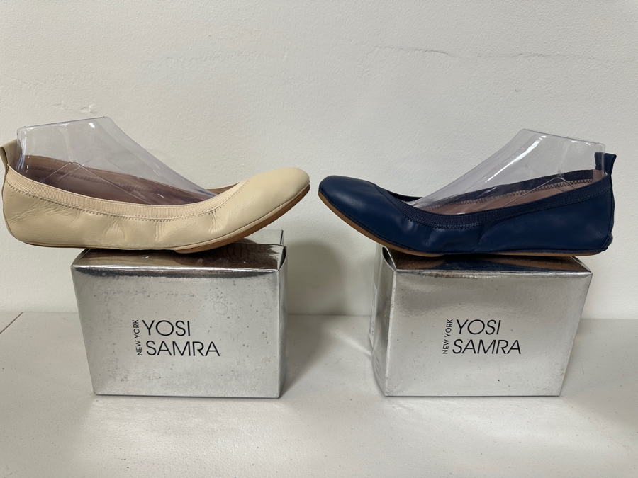 Just Added - Two New Pairs Of Yosi Samra Ultra Comfortable Women’s Foldable Ballet Flat Shoes Size 11 [Photo 2]