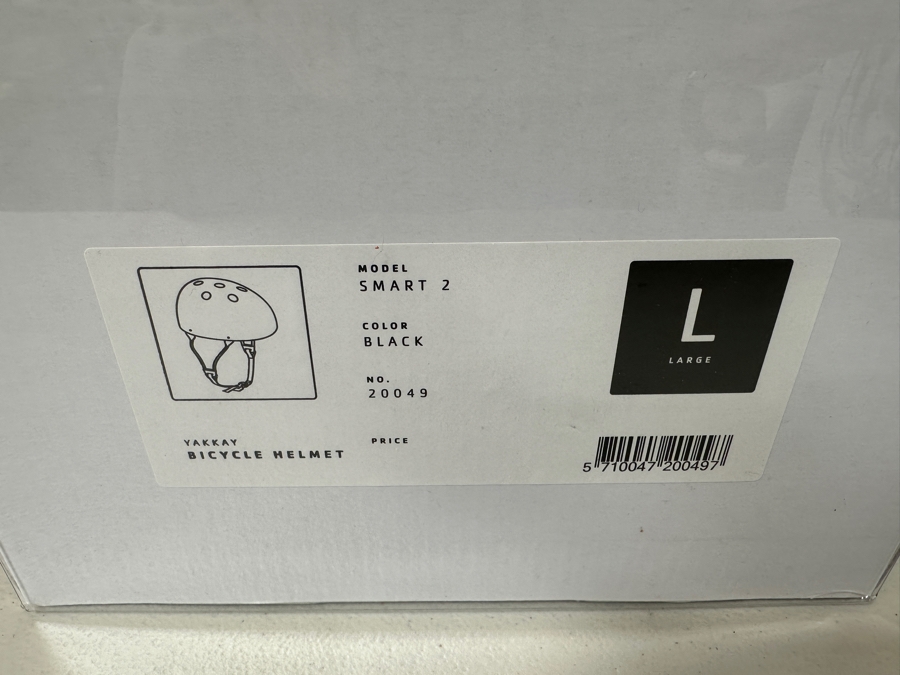 Just Added - New Yakkay Bicycle Helmet Size L Model Smart 2 In Black Designed In Denmark [Photo 5]