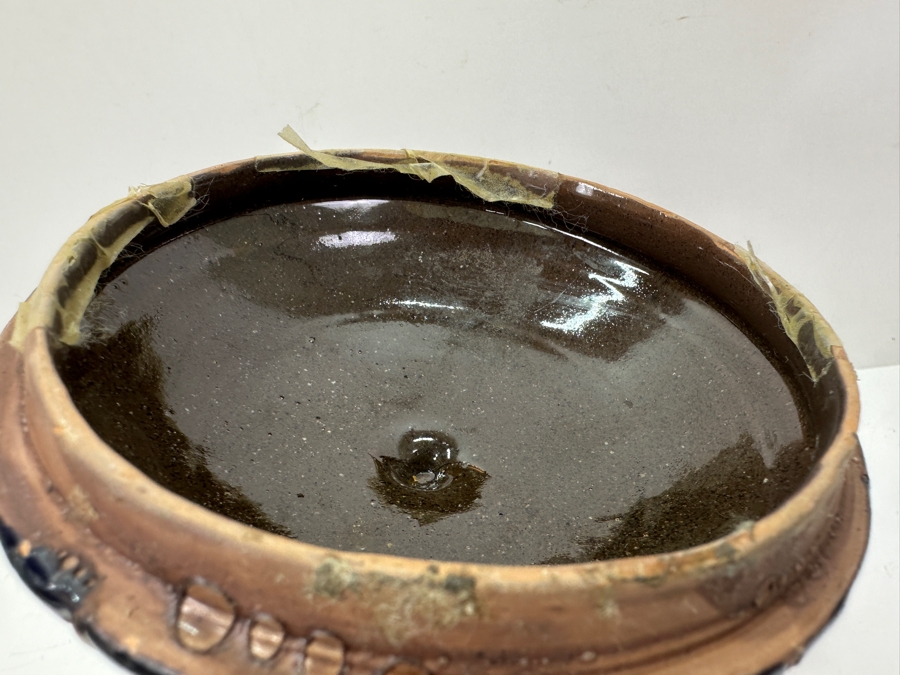 Just Added - Mid-Century Modern Italian Glazed Pottery Jar With Lid 6.75'H [Photo 9]