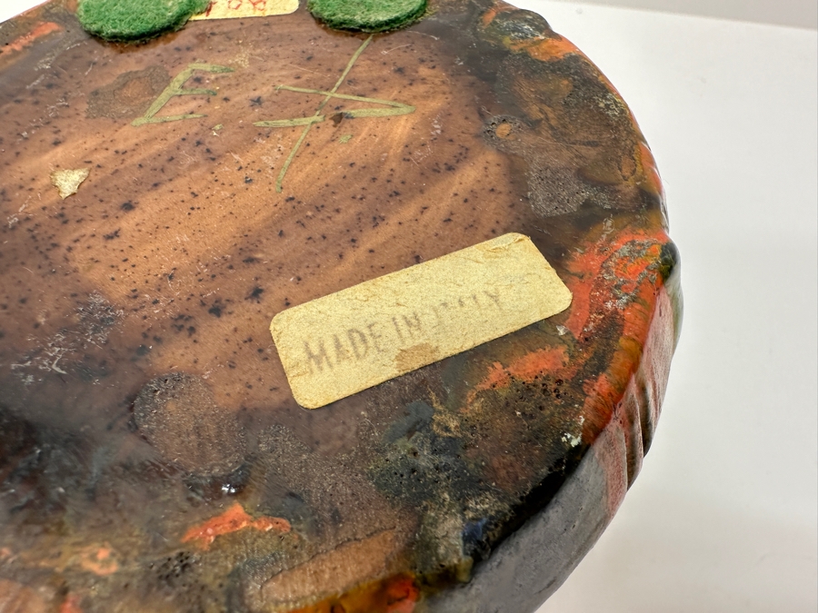 Just Added - Mid-Century Modern Italian Glazed Pottery Jar With Lid 6.75'H [Photo 11]