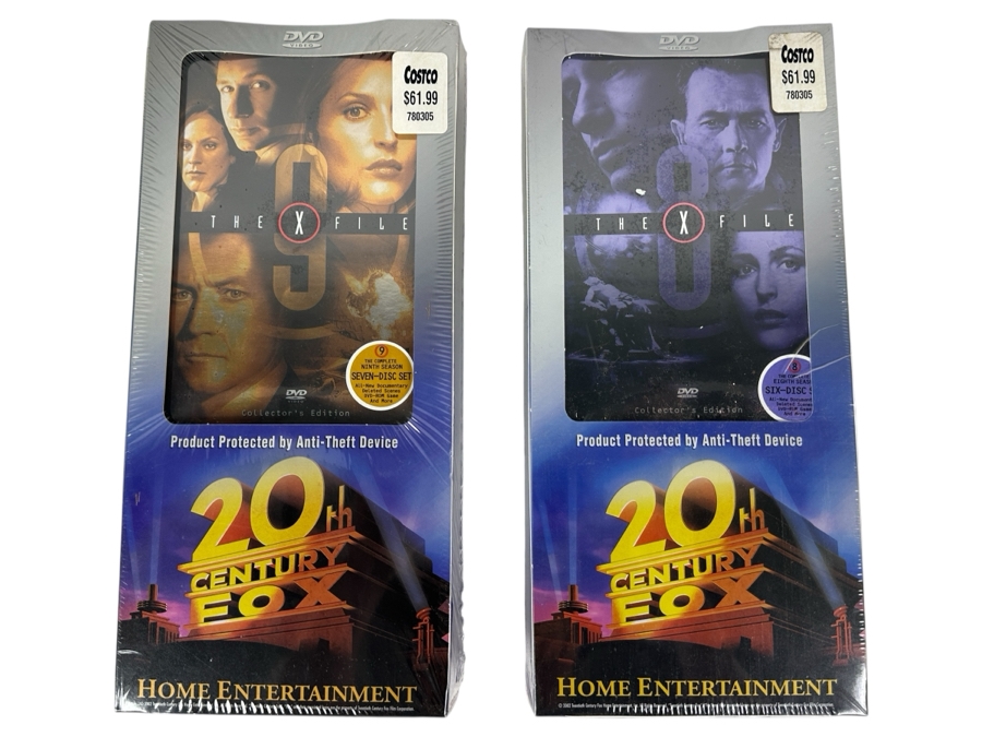 Just Added - New Pair Of Factory Sealed The Complete 8th & 9th Season Of The X Files Retails $123