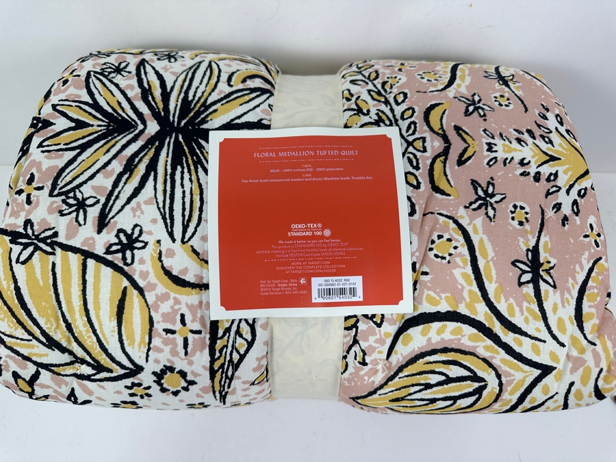 Just Added - New Opal House Floral Medallion Tufted Quilt Full/Queen [Photo 5]