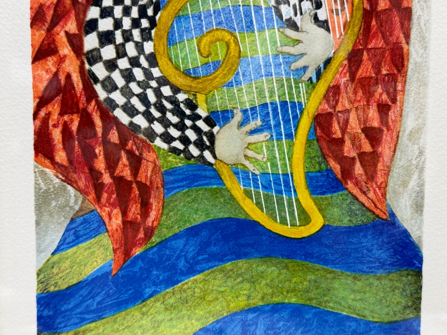 Just Added - Graciela Rodo Boulanger (B. 1935, Bolivia) Hand Signed Limited Edition Color Lithograph Numbered 44 Of 300 - 8 X 11 Professionally Framed 19 X 23 [Photo 4]