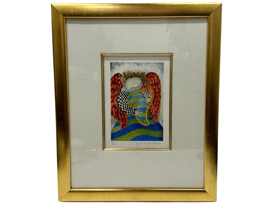 Just Added - Graciela Rodo Boulanger (B. 1935, Bolivia) Hand Signed Limited Edition Color Lithograph Numbered 44 Of 300 - 8 X 11 Professionally Framed 19 X 23 [Photo 2]