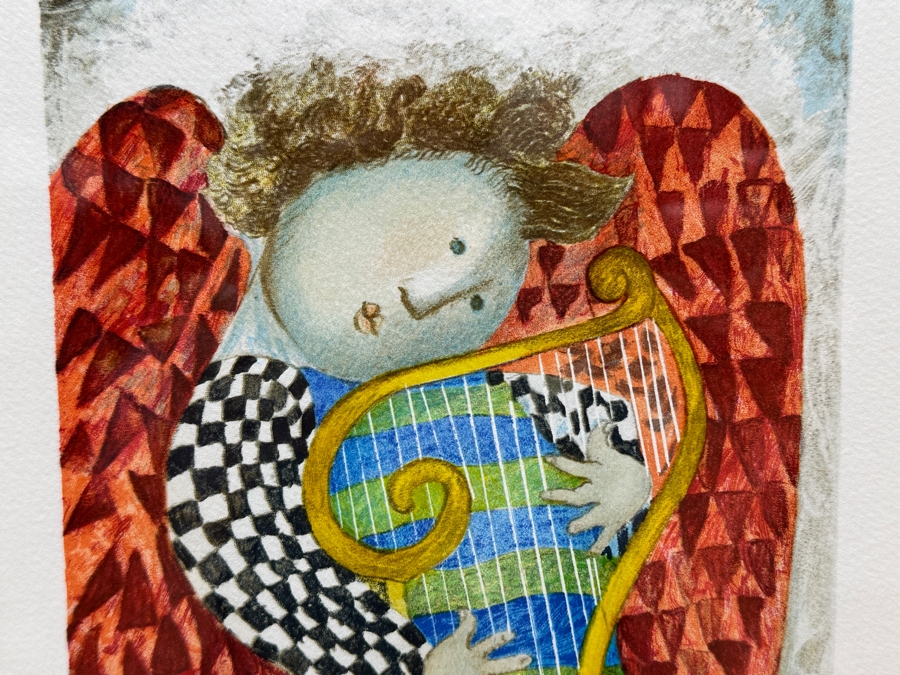 Just Added - Graciela Rodo Boulanger (B. 1935, Bolivia) Hand Signed Limited Edition Color Lithograph Numbered 44 Of 300 - 8 X 11 Professionally Framed 19 X 23 [Photo 3]