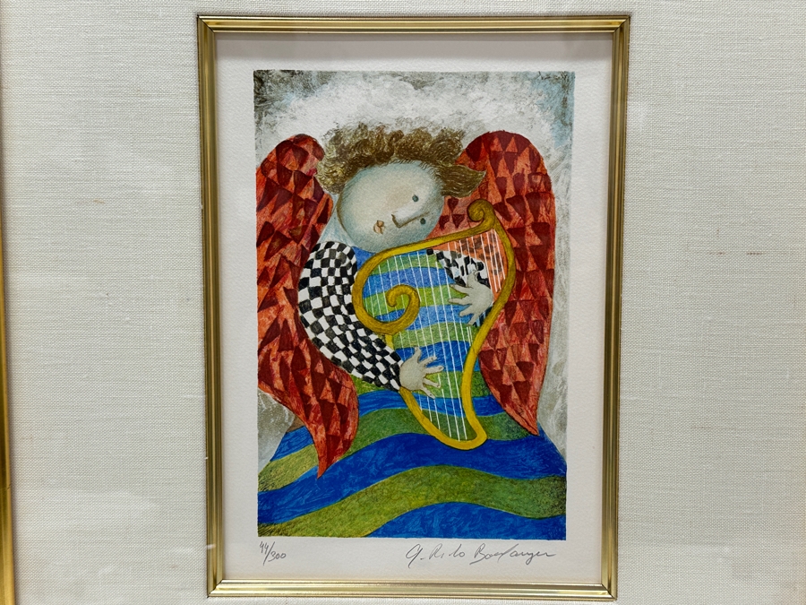 Just Added - Graciela Rodo Boulanger (B. 1935, Bolivia) Hand Signed Limited Edition Color Lithograph Numbered 44 Of 300 - 8 X 11 Professionally Framed 19 X 23 [Photo 1]