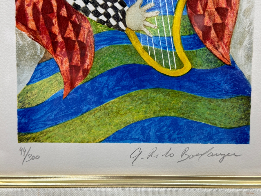 Just Added - Graciela Rodo Boulanger (B. 1935, Bolivia) Hand Signed Limited Edition Color Lithograph Numbered 44 Of 300 - 8 X 11 Professionally Framed 19 X 23 [Photo 5]