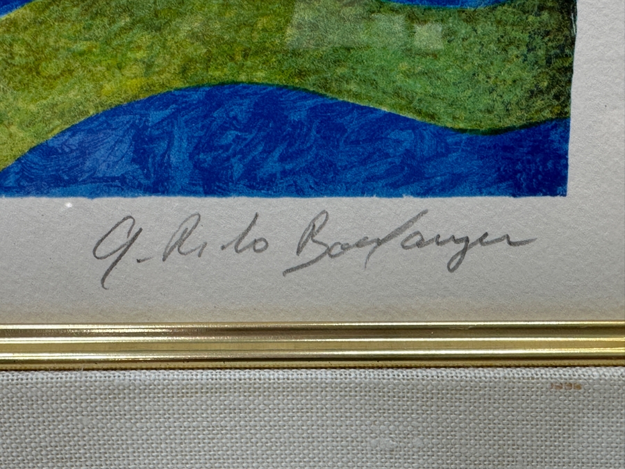 Just Added - Graciela Rodo Boulanger (B. 1935, Bolivia) Hand Signed Limited Edition Color Lithograph Numbered 44 Of 300 - 8 X 11 Professionally Framed 19 X 23 [Photo 6]