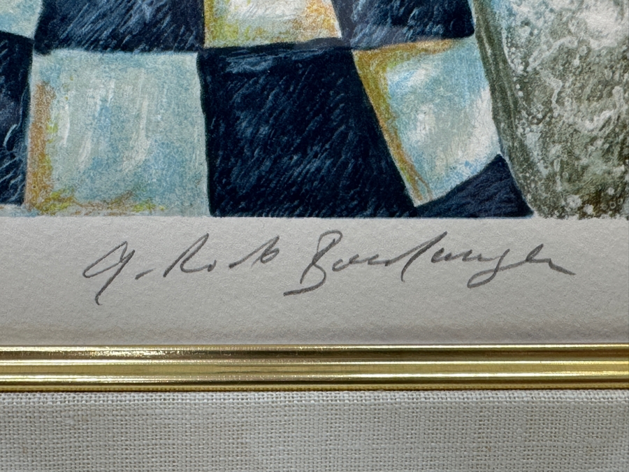 Just Added - Graciela Rodo Boulanger (B. 1935, Bolivia) Hand Signed Limited Edition Color Lithograph Numbered 44 Of 300 - 8 X 11 Professionally Framed 19 X 23 [Photo 5]