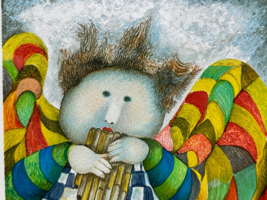 Just Added - Graciela Rodo Boulanger (B. 1935, Bolivia) Hand Signed Limited Edition Color Lithograph Numbered 44 Of 300 - 8 X 11 Professionally Framed 19 X 23 [Photo 3]