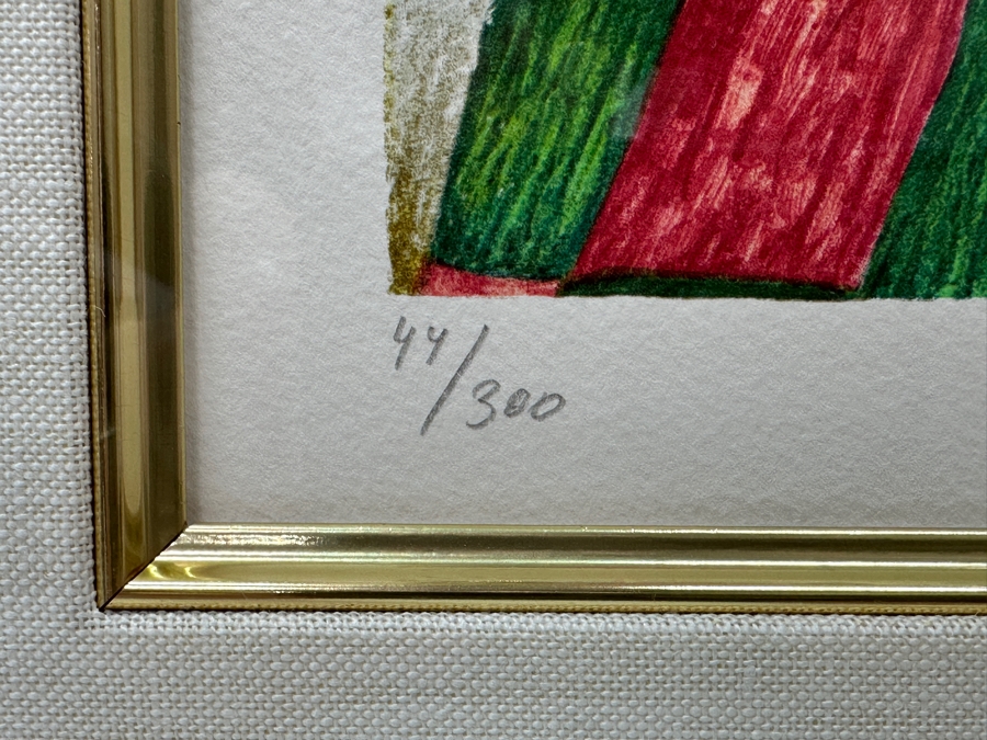 Just Added - Graciela Rodo Boulanger (B. 1935, Bolivia) Hand Signed Limited Edition Color Lithograph Numbered 44 Of 300 - 8 X 11 Professionally Framed 19 X 23 [Photo 7]