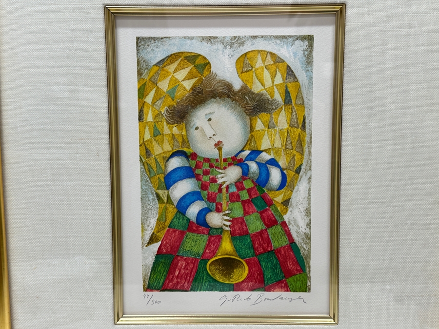 Just Added - Graciela Rodo Boulanger (B. 1935, Bolivia) Hand Signed Limited Edition Color Lithograph Numbered 44 Of 300 - 8 X 11 Professionally Framed 19 X 23 [Photo 1]