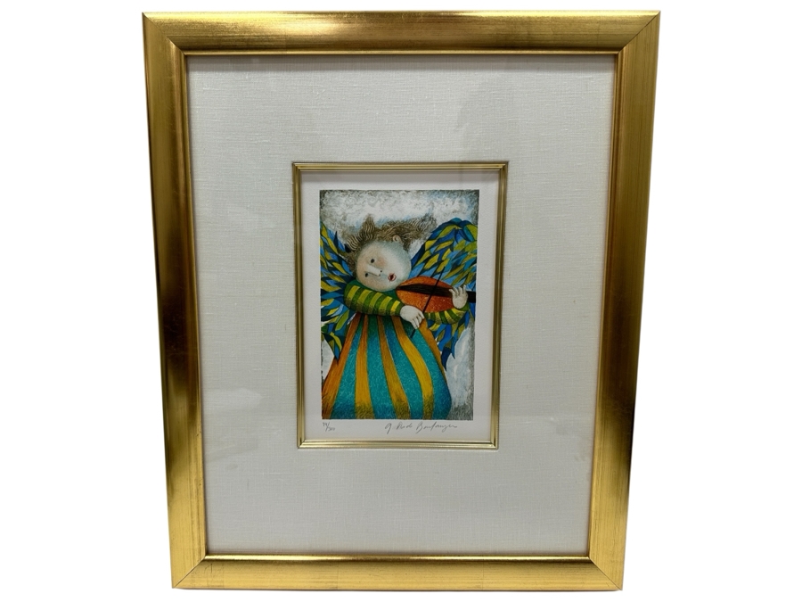 Just Added - Graciela Rodo Boulanger (B. 1935, Bolivia) Hand Signed Limited Edition Color Lithograph Numbered 44 Of 300 - 8 X 11 Professionally Framed 19 X 23 [Photo 2]