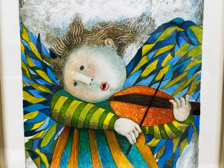 Just Added - Graciela Rodo Boulanger (B. 1935, Bolivia) Hand Signed Limited Edition Color Lithograph Numbered 44 Of 300 - 8 X 11 Professionally Framed 19 X 23 [Photo 3]