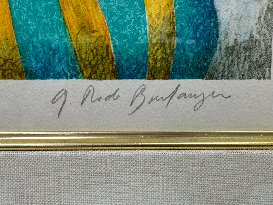 Just Added - Graciela Rodo Boulanger (B. 1935, Bolivia) Hand Signed Limited Edition Color Lithograph Numbered 44 Of 300 - 8 X 11 Professionally Framed 19 X 23 [Photo 5]