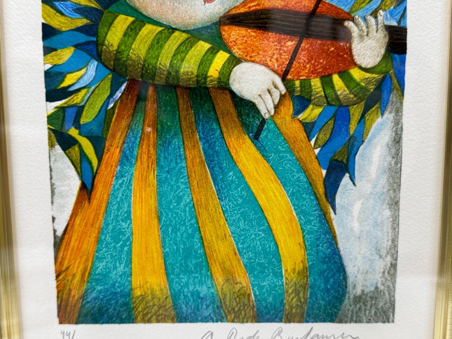 Just Added - Graciela Rodo Boulanger (B. 1935, Bolivia) Hand Signed Limited Edition Color Lithograph Numbered 44 Of 300 - 8 X 11 Professionally Framed 19 X 23 [Photo 4]