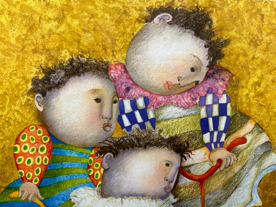 Just Added - Graciela Rodo Boulanger (B. 1935, Bolivia) Hand Signed Limited Edition Color Lithograph Titled 'Autour Du Monde' Numbered 168 Of 200 - 21.5 X 30 Professionally Framed 31 X 41 [Photo 4]