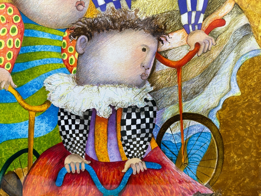 Just Added - Graciela Rodo Boulanger (B. 1935, Bolivia) Hand Signed Limited Edition Color Lithograph Titled 'Autour Du Monde' Numbered 168 Of 200 - 21.5 X 30 Professionally Framed 31 X 41 [Photo 5]