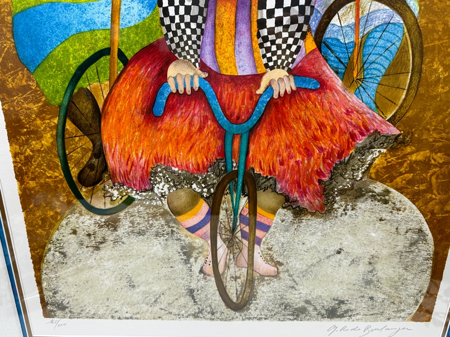 Just Added - Graciela Rodo Boulanger (B. 1935, Bolivia) Hand Signed Limited Edition Color Lithograph Titled 'Autour Du Monde' Numbered 168 Of 200 - 21.5 X 30 Professionally Framed 31 X 41 [Photo 6]