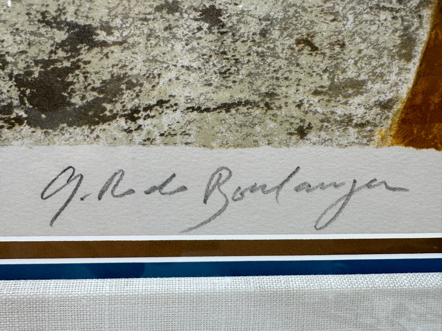 Just Added - Graciela Rodo Boulanger (B. 1935, Bolivia) Hand Signed Limited Edition Color Lithograph Titled 'Autour Du Monde' Numbered 168 Of 200 - 21.5 X 30 Professionally Framed 31 X 41 [Photo 7]