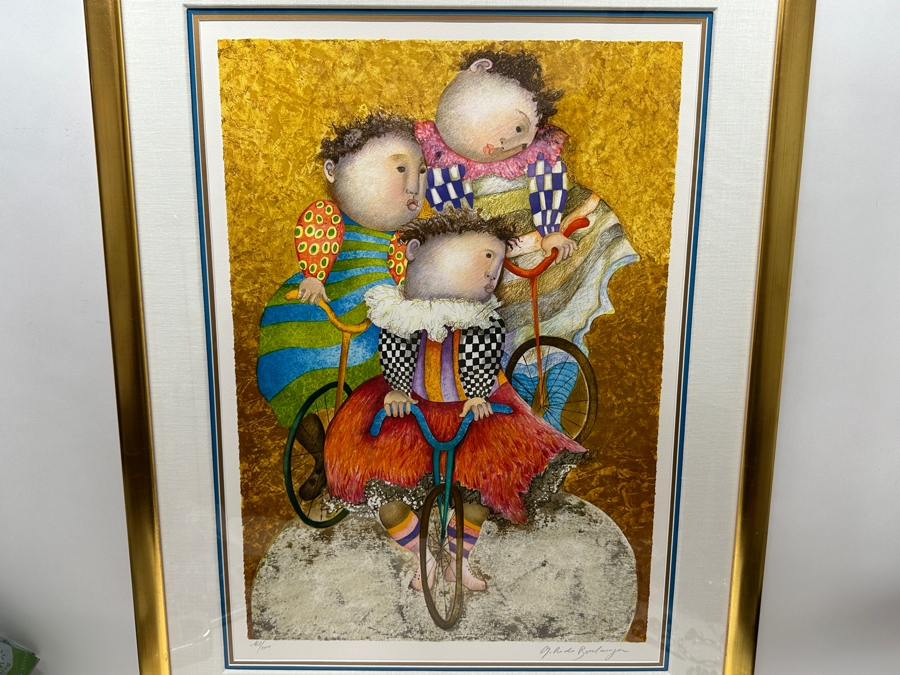 Just Added - Graciela Rodo Boulanger (B. 1935, Bolivia) Hand Signed Limited Edition Color Lithograph Titled 'Autour Du Monde' Numbered 168 Of 200 - 21.5 X 30 Professionally Framed 31 X 41 [Photo 3]