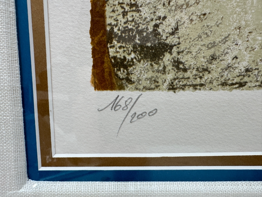 Just Added - Graciela Rodo Boulanger (B. 1935, Bolivia) Hand Signed Limited Edition Color Lithograph Titled 'Autour Du Monde' Numbered 168 Of 200 - 21.5 X 30 Professionally Framed 31 X 41 [Photo 8]