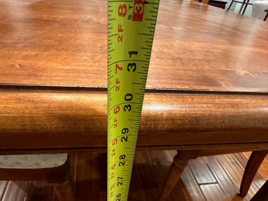 Ethan Allen Country Crossings Dining Room Set With Dining Table 40' X 65.5' X 30'H With Two 20' Extension Leaves And Four Chairs Estimated Retail $4,000-$5,000 [Photo 18]