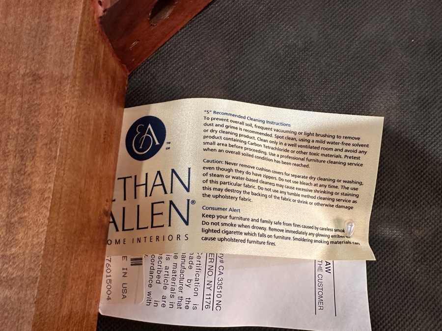 Ethan Allen Country Crossings Dining Room Set With Dining Table 40' X 65.5' X 30'H With Two 20' Extension Leaves And Four Chairs Estimated Retail $4,000-$5,000 [Photo 10]