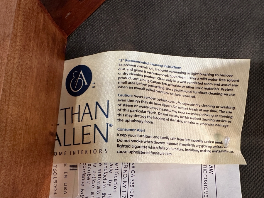 Ethan Allen Country Crossings Dining Room Set With Dining Table 40' X 65.5' X 30'H With Two 20' Extension Leaves And Four Chairs Estimated Retail $4,000-$5,000 [Photo 9]