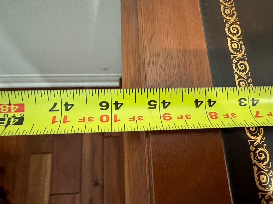 Vintage Sligh-Lowry Small 9-Drawer Desk With Leather Top 45.5W X 22.5D X 29.5H [Photo 9]